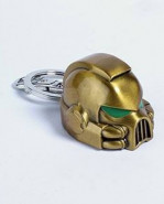 Warhammer 40K Metal klúčenka Space Marine MKVII Helmet Gold